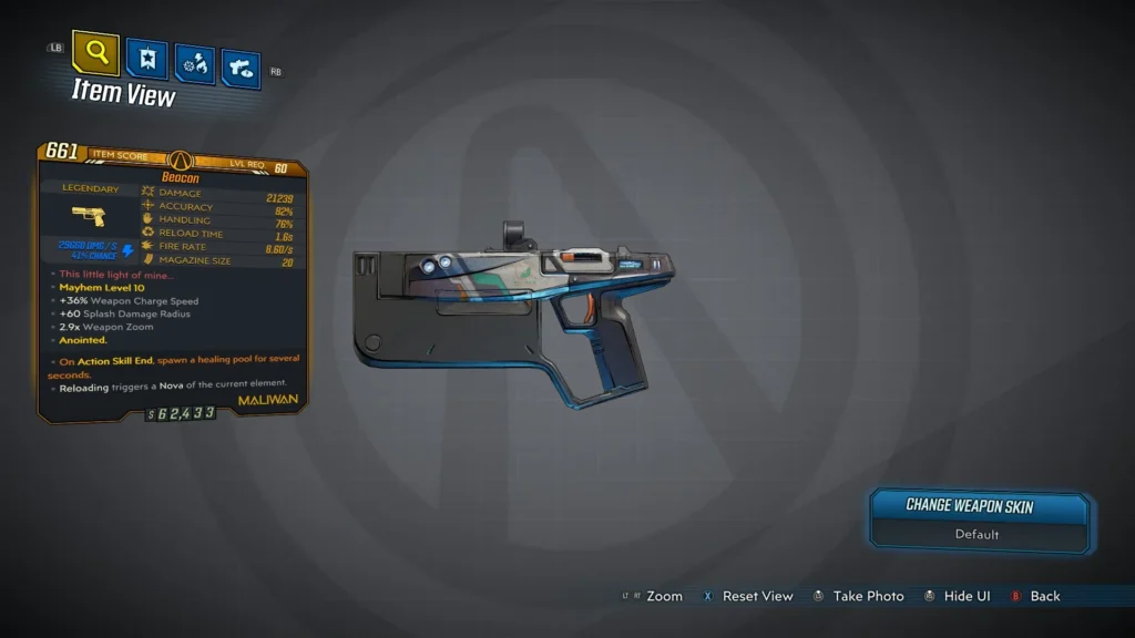 Beacon - Maliwan Pistol
