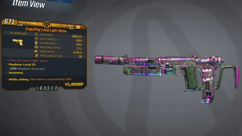 Light Show - Vladof Pistol