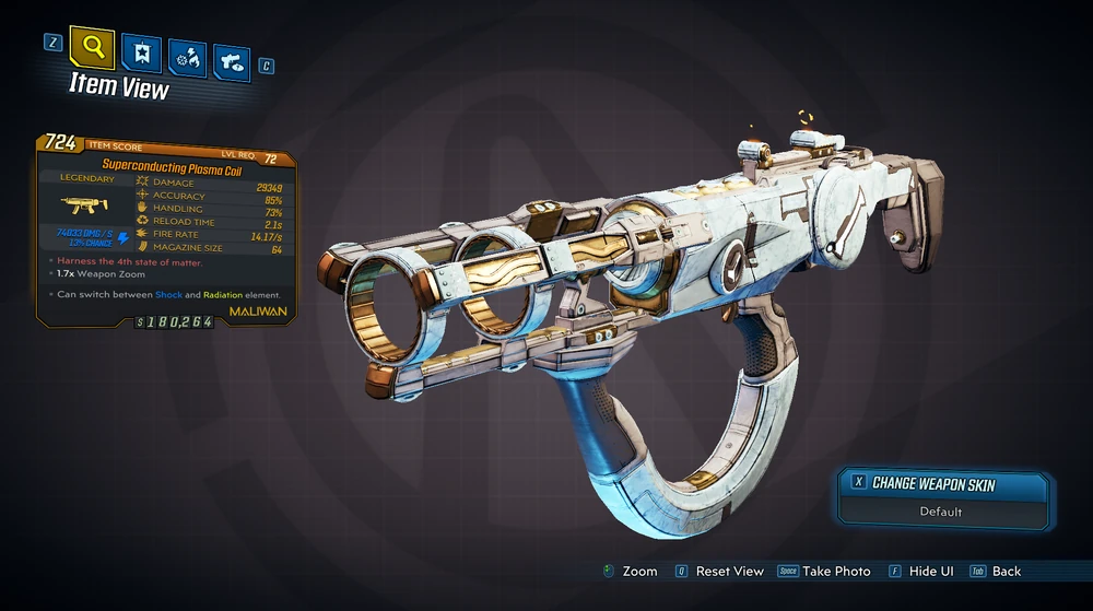 Plasma Coil - Maliwan SMG